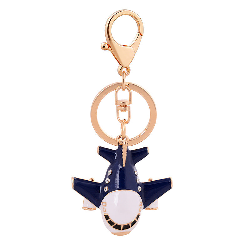 Wholesale Zinc Alloy A380 Small Airplane Model Key Chain